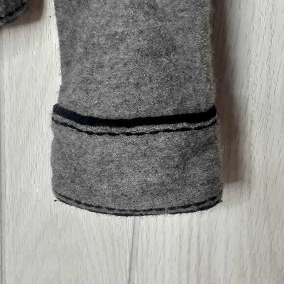 Talbots Wool Jacket Ladies Size Medium Gray 100% Merino Wool 6 Button Front - Picture 5 of 9